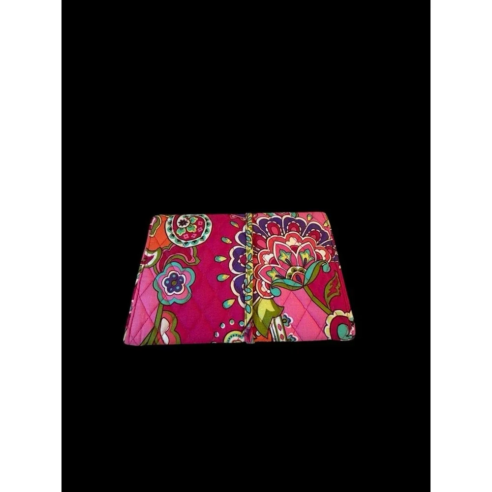 Vera Bradley Hot Pink Paisley Pattern Travel Foldable Jewelry Case Organizer